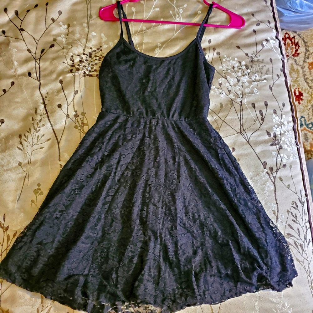 Little black lace dress